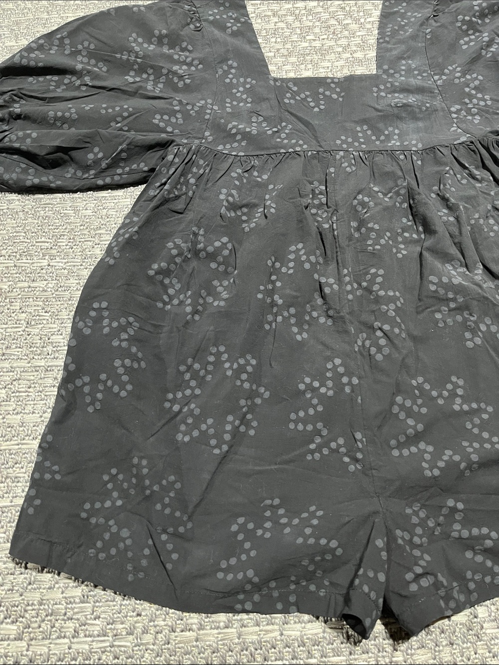 Anthropology | Puff-Sleeve Cotton Romper - Picture 5 of 16